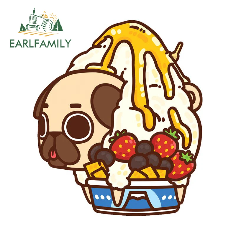 EARLFAMILY 13cm x 11.3cm for Pug Ice Cream Car Stickers Sunscreen Waterproof Decal Scratch-Proof Vinyl Creative Laptop Car Label
EARLFAMILY 13cm x 11.3cm for Pug Ice Cream Car Stickers Sunscreen Waterproof Decal Scratch-Proof Vinyl Creative Laptop Car Label