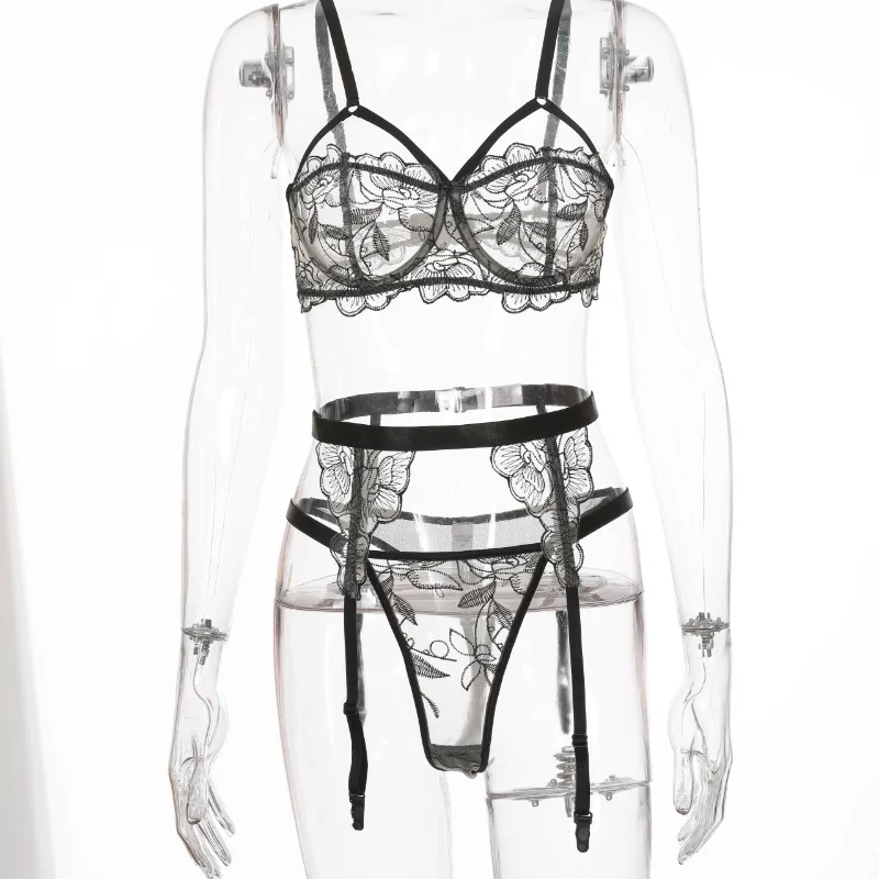 Кружевной сексуальный комплект из бюстгальтера и трусиков, женское прозрачное Сетчатое нижнее белье, нижнее белье из 3 предметов, прозрачны...
Кружевной сексуальный комплект из бюстгальтера и трусиков, женское прозрачное Сетчатое нижнее белье, нижнее белье из 3 предметов, прозрачны...