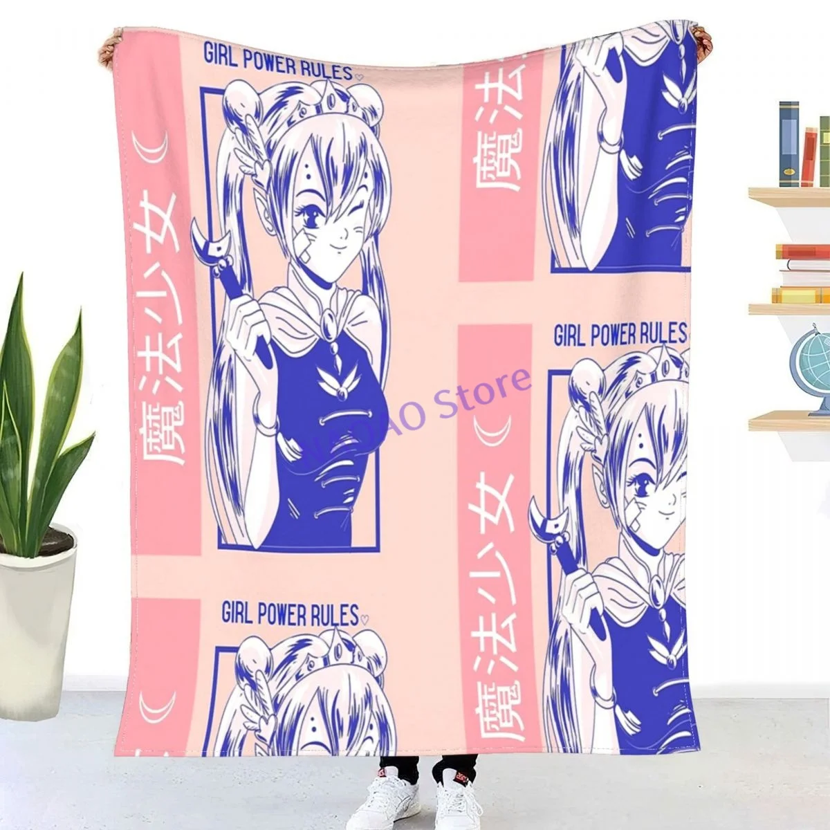 ANIME GIRL POWER RULES JAPANESE ART Throw Blanket Sheets on the bed Blankets on the sofa Decorative lattice bedspreads Happy
ANIME GIRL POWER RULES JAPANESE ART Throw Blanket Sheets on the bed Blankets on the sofa Decorative lattice bedspreads Happy
