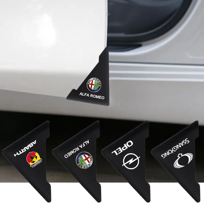

2PCS Car Door Corner Cover Bumper Protector Anti-Scratch Sticker For Mercedes Benz W124 AMG W220 W205 W201 A B C E S Class GLA