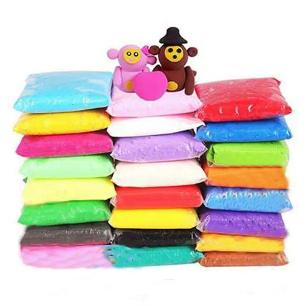 24 Colors Air Dry Super Light Plasticine Clay Kids Early Education Toys DIY Colored Slimes Snow Mud Plasticine Dough Child Gift
24 Colors Air Dry Super Light Plasticine Clay Kids Early Education Toys DIY Colored Slimes Snow Mud Plasticine Dough Child Gift
