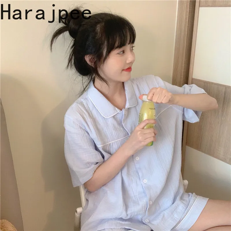 Пижамный комплект в стиле харадзпи из 2 предметов, милые удобные шорты, домашняя одежда, женская летняя пижама в Корейском стиле с коротким р...
Пижамный комплект в стиле харадзпи из 2 предметов, милые удобные шорты, домашняя одежда, женская летняя пижама в Корейском стиле с коротким р...