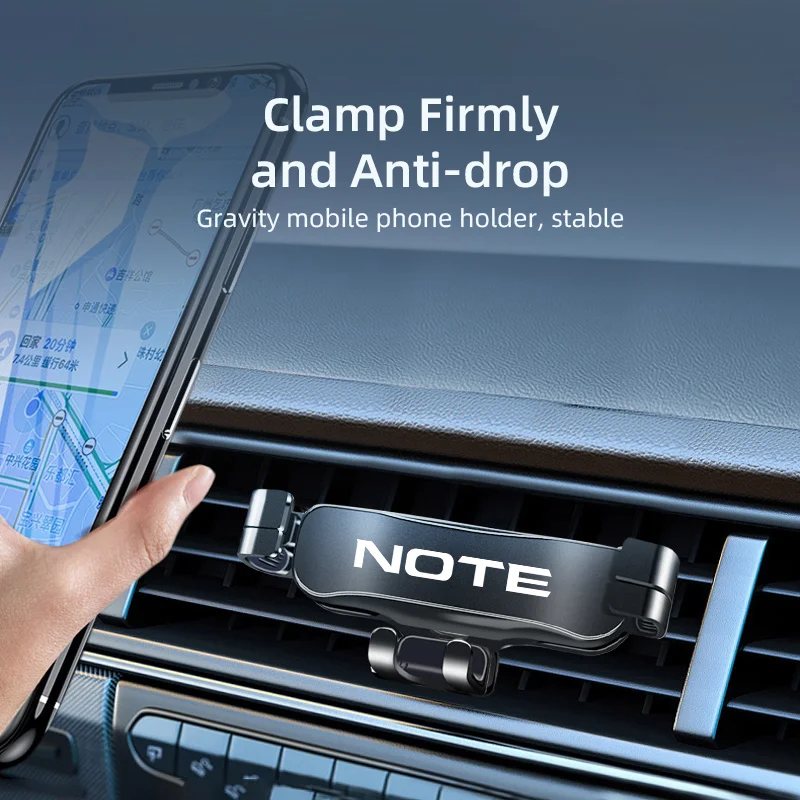 

Car Accessories For Nissan NOTE gravity Small Car Phone Holder Car Smartphone Holder Air Vent Clip Mounts Stand GPS Bracket