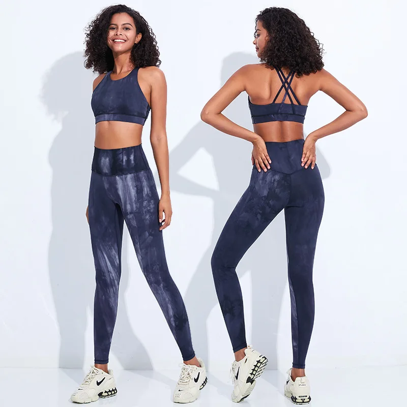 Bra & High Waist Tight Legging 2 Pcs Running Training Suits High Quality Tie Dye Printing Women Yoga Set Gym Shockproof Sports
Bra & High Waist Tight Legging 2 Pcs Running Training Suits High Quality Tie Dye Printing Women Yoga Set Gym Shockproof Sports