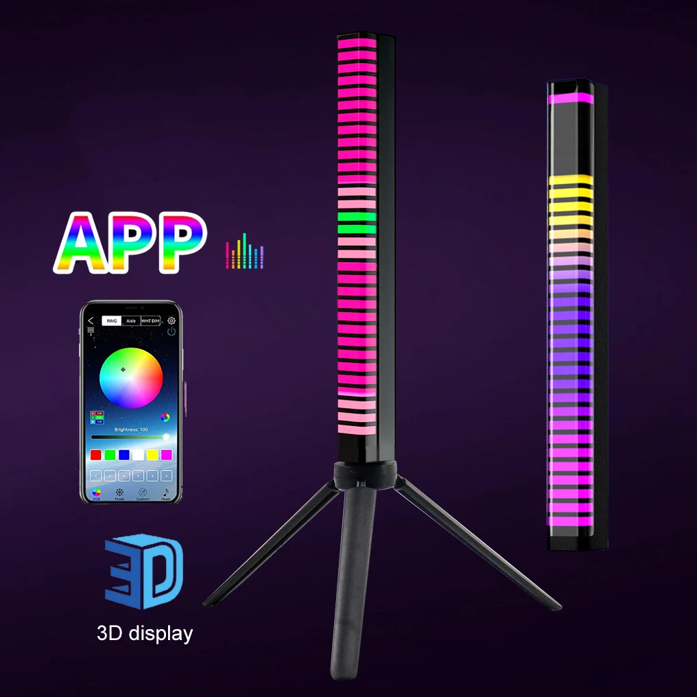 3D Voice APP Control Stereo Music Spectrum LED Night Light Audio Level Indicator Amplifier VU Meter Car Player Atmosphere Lamps
3D Voice APP Control Stereo Music Spectrum LED Night Light Audio Level Indicator Amplifier VU Meter Car Player Atmosphere Lamps