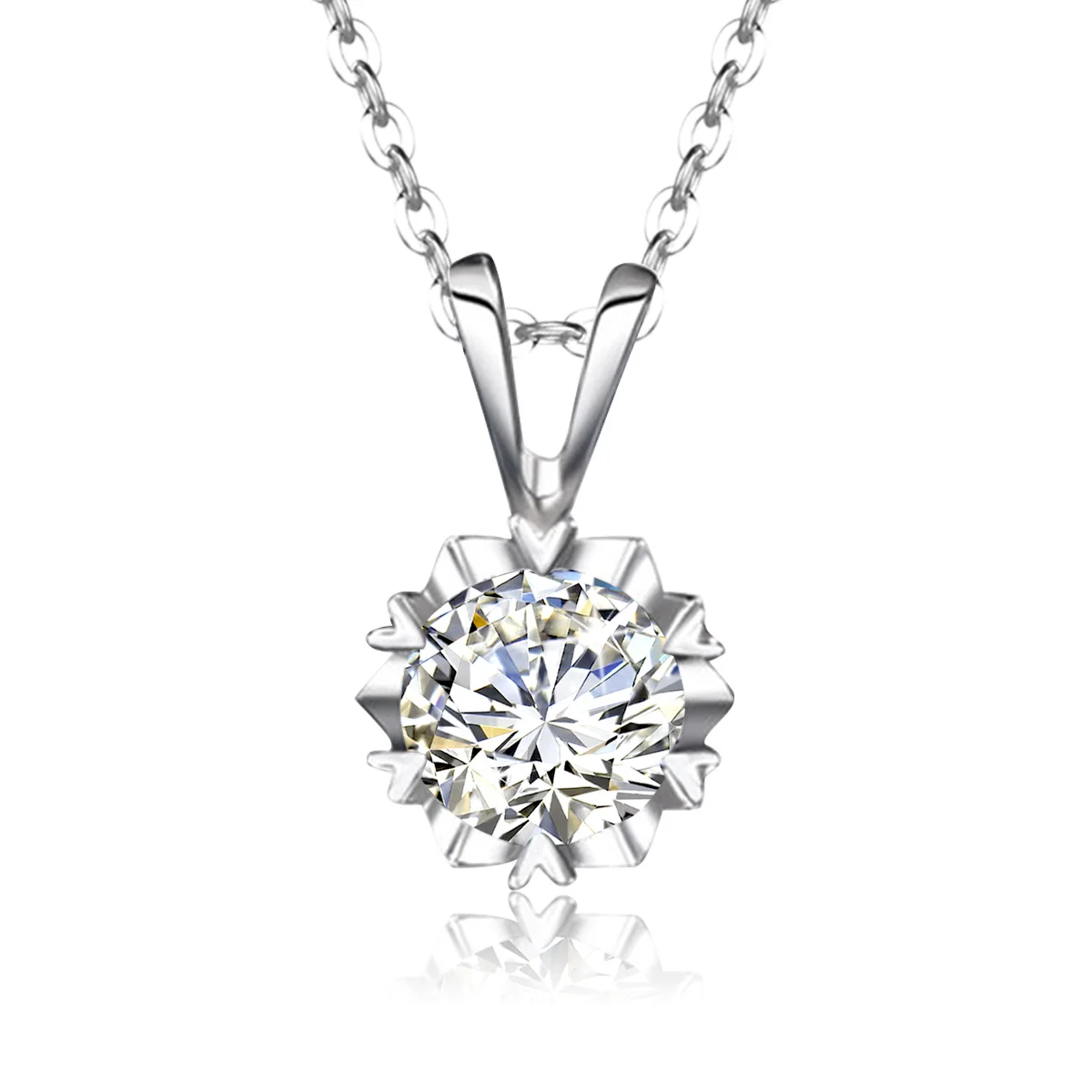 Trendy Platinum 1ct Diamond Moissanite Snowflake Necklace Pendants for Women Real 925 Silver Bride Wedding Pendant Jewelri
Trendy Platinum 1ct Diamond Moissanite Snowflake Necklace Pendants for Women Real 925 Silver Bride Wedding Pendant Jewelri