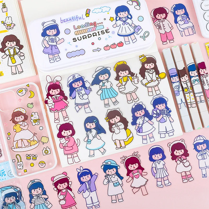 Kawaii Stickers Girl Pink Cartoon Pattern PET Photo Album DIY Diary Sticker Scrapbook Decoration Stationery Stickers
Kawaii Stickers Girl Pink Cartoon Pattern PET Photo Album DIY Diary Sticker Scrapbook Decoration Stationery Stickers