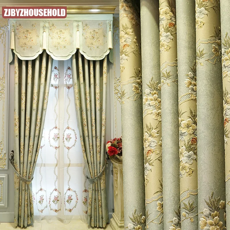European Style Curtains for Living Dining Room Bedroom High Precision Relief Jacquard High-end Atmospheric Curtains Tulle Custom
European Style Curtains for Living Dining Room Bedroom High Precision Relief Jacquard High-end Atmospheric Curtains Tulle Custom
