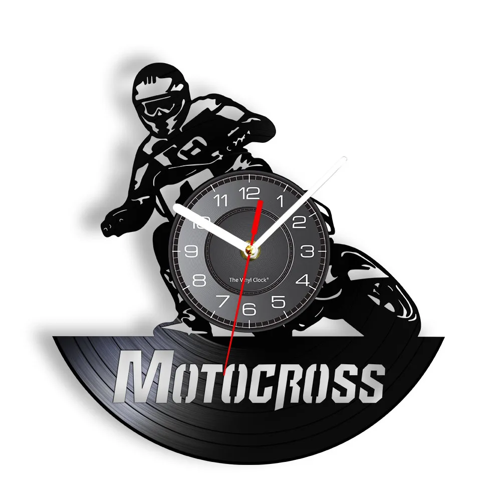 

Профессиональные настенные часы с виниловой пластиной для мотоциклистов, внедорожников, мотоциклов, автомобилей, экстремальных велосипед...