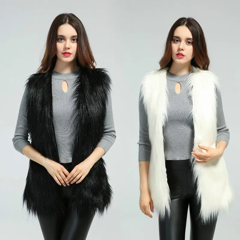 Elegant Women Faux Fur Vest Long Fur Slim Fit Mid Long Casual Outwear Fur Waistcoat Fur Jacket Fashion Fur Gilet Fur Vest
Elegant Women Faux Fur Vest Long Fur Slim Fit Mid Long Casual Outwear Fur Waistcoat Fur Jacket Fashion Fur Gilet Fur Vest