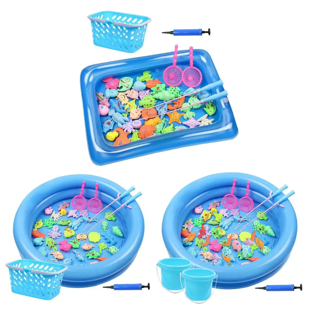 Children Magnetic Fishing Toys Set Funny Safety Summer Inflatable Toddler Water Games Paddling Toys For Baby Kid Fishing Toys
Children Magnetic Fishing Toys Set Funny Safety Summer Inflatable Toddler Water Games Paddling Toys For Baby Kid Fishing Toys
