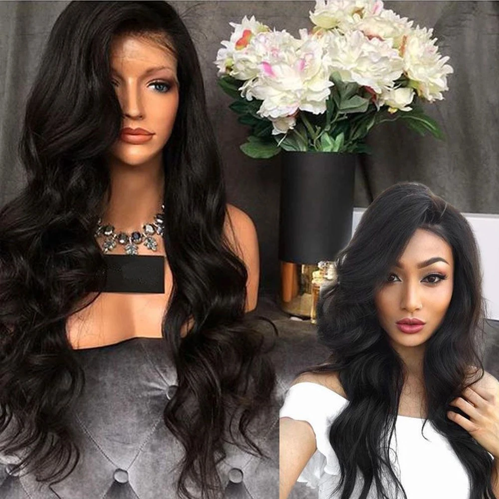 Synthetic Wig Curly Wavy Middle Part Wig Long Black Synthetic Hair 26 Inch Women's Lace Front Wig 180% Heat Resistant Fiber
Synthetic Wig Curly Wavy Middle Part Wig Long Black Synthetic Hair 26 Inch Women's Lace Front Wig 180% Heat Resistant Fiber