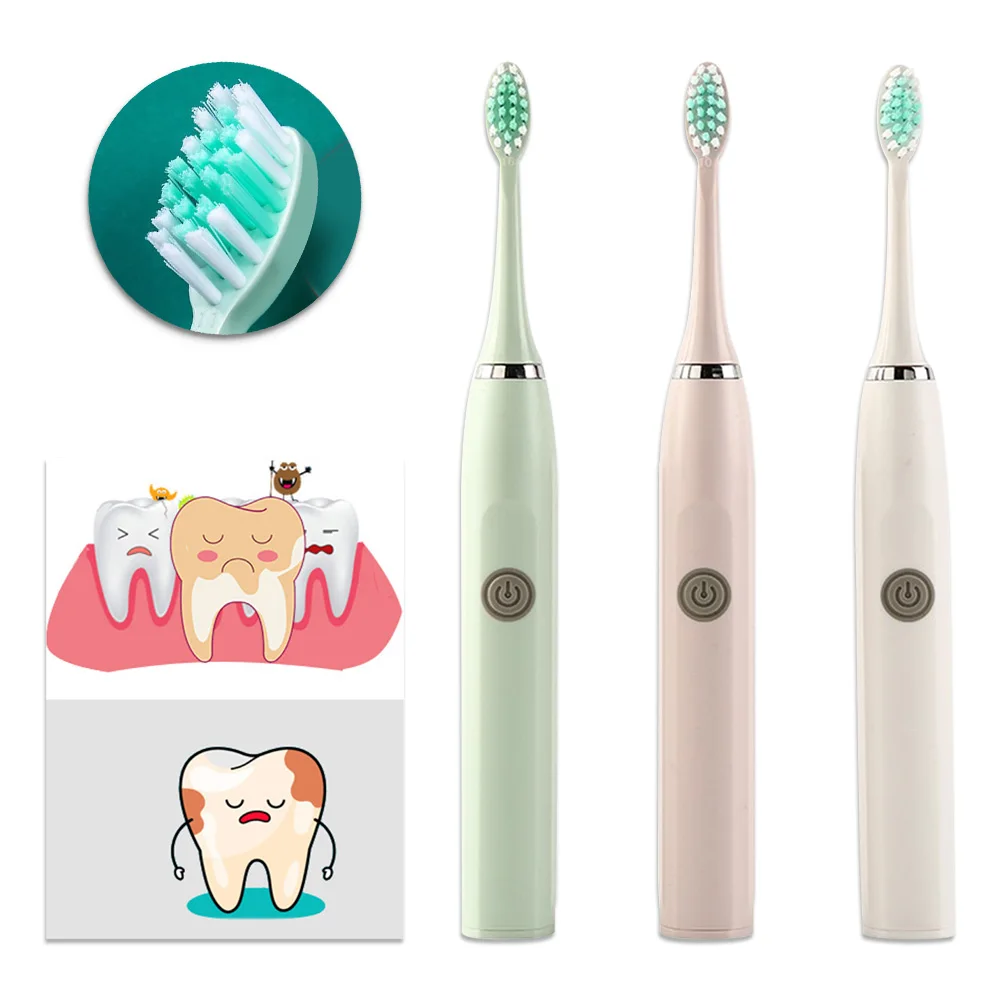Sonic Electric Toothbrush Battery Tooth Brushes Replacement Heads Timer Ultrasonic Sonic Powerful Adult Toothbrush Waterproof
Sonic Electric Toothbrush Battery Tooth Brushes Replacement Heads Timer Ultrasonic Sonic Powerful Adult Toothbrush Waterproof
