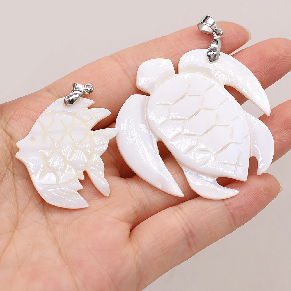 2021 New Natural Freshwater White Mother of Pearl Shell Turtle Sea Fish Trendy Jewelry Wearing Ornaments For Children Women
2021 New Natural Freshwater White Mother of Pearl Shell Turtle Sea Fish Trendy Jewelry Wearing Ornaments For Children Women