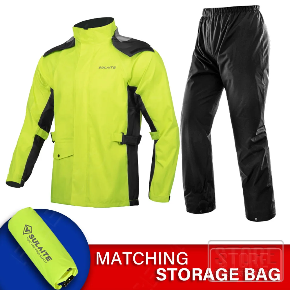 Green Split Motorcycle Raincoat Motorbike Rain Suit Moto Raincoat Rain Coat Jacket Pants High Quality Waterproof Biker Rain Set
Green Split Motorcycle Raincoat Motorbike Rain Suit Moto Raincoat Rain Coat Jacket Pants High Quality Waterproof Biker Rain Set