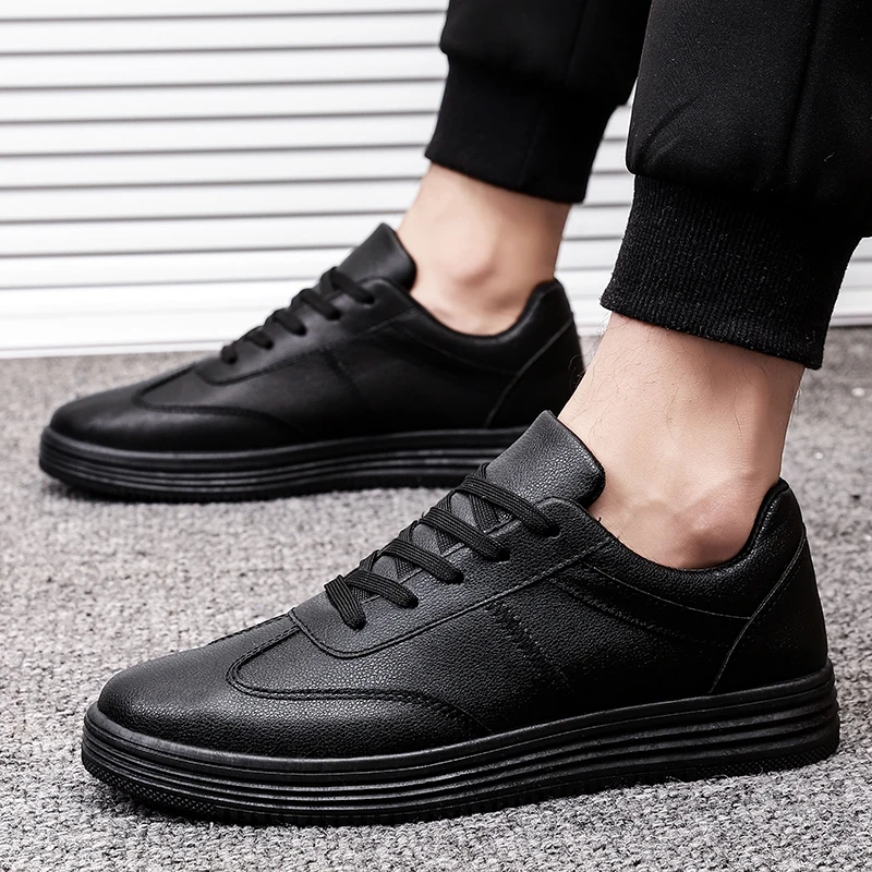 Hot Black Leather Walking Sneakers Men Tenis Men Casual Shoes Trainers Male Krasovki Lace-Up Men Shoes Comfortable White Flats
Hot Black Leather Walking Sneakers Men Tenis Men Casual Shoes Trainers Male Krasovki Lace-Up Men Shoes Comfortable White Flats