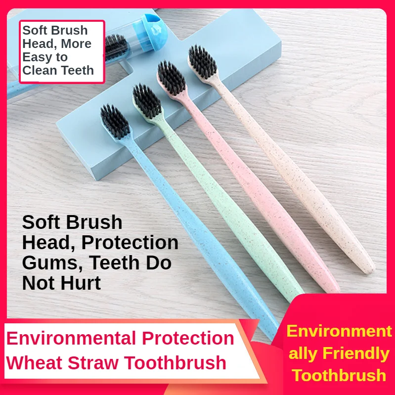 4-10-20pcs Wheatgrass Toothbrush Soft Bristles Household Travel Environmental Protection Toothbrush Cleaning Interdental Brush
4-10-20pcs Wheatgrass Toothbrush Soft Bristles Household Travel Environmental Protection Toothbrush Cleaning Interdental Brush