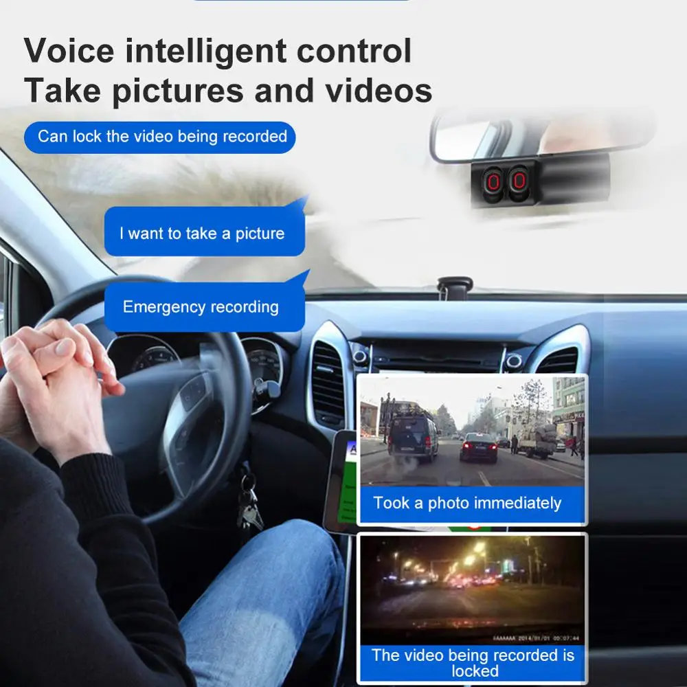 WIFI Driving WIFI Driving Recorder WIFI DrivingHeadset HD-Night Vision 1080P Voice Intelligent Control Dashboard Camera Recorder
WIFI Driving WIFI Driving Recorder WIFI DrivingHeadset HD-Night Vision 1080P Voice Intelligent Control Dashboard Camera Recorder