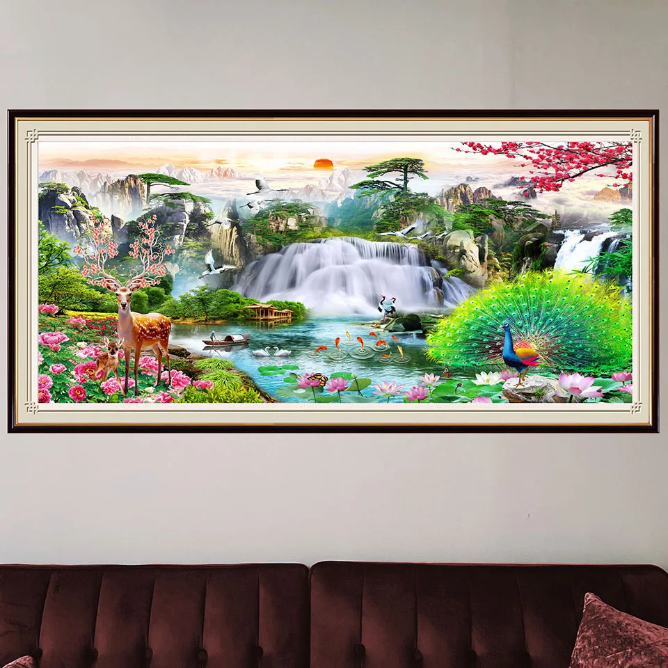 3d rhinestone painting Feng Shui Landscape Painting 5d diy diamond painting cross stitch full drill diamond embroidery mosaic X1
3d rhinestone painting Feng Shui Landscape Painting 5d diy diamond painting cross stitch full drill diamond embroidery mosaic X1