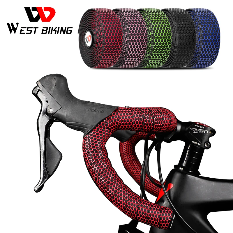 WEST BIKING противоскользящая искусственная силикагель для дорожного велосипеда EVA амортизирующая лента для руля велосипедная оболочка Концев... 
WEST BIKING противоскользящая искусственная силикагель для дорожного велосипеда EVA амортизирующая лента для руля велосипедная оболочка Концев...