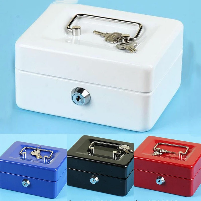 Lockable Cash Box Deposit Slot Cash Money Box Safe Portable With 2 Keys Storage Money Jewellery Storage Outdoor Lock Box
Lockable Cash Box Deposit Slot Cash Money Box Safe Portable With 2 Keys Storage Money Jewellery Storage Outdoor Lock Box