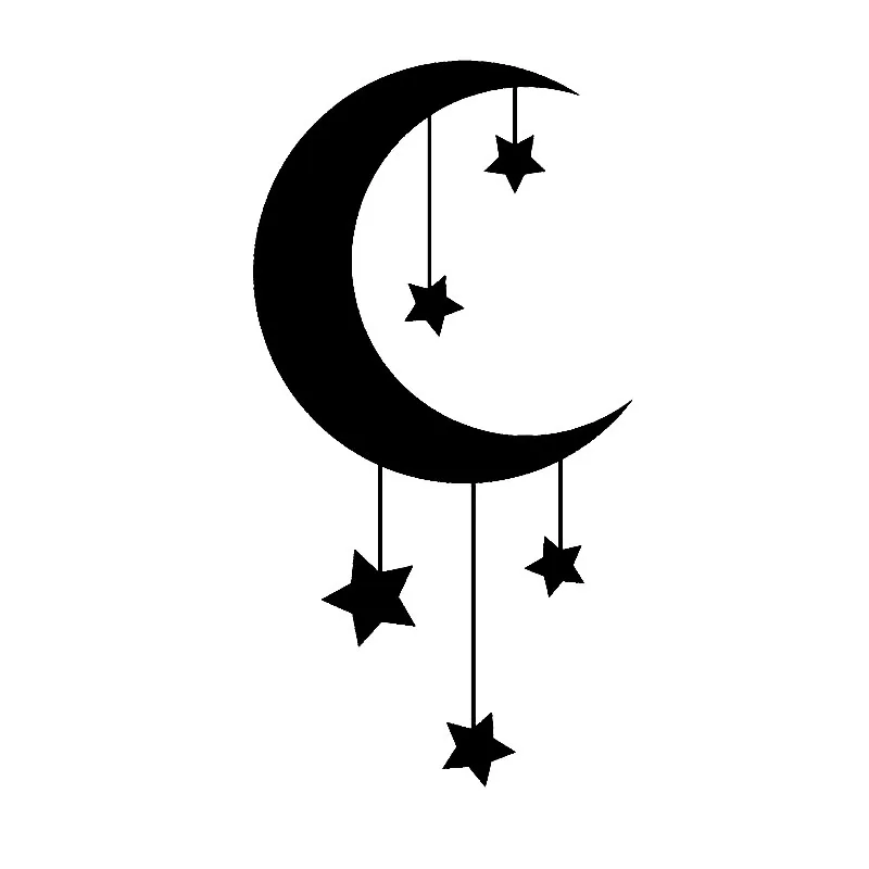 High Quality Creative Car Sticker Car Sticker Vinyl Decal Star Strung Moon Black/Silver 7.1CM*13CM Honda Accord Accessories
High Quality Creative Car Sticker Car Sticker Vinyl Decal Star Strung Moon Black/Silver 7.1CM*13CM Honda Accord Accessories