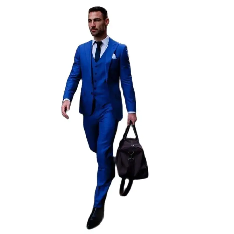 MyLoddy For Wedding Groom Business Man Royal Blue Color Suits Best Man Blazer 3 Pieces (Jacket+Pants+Vest)
MyLoddy For Wedding Groom Business Man Royal Blue Color Suits Best Man Blazer 3 Pieces (Jacket+Pants+Vest)