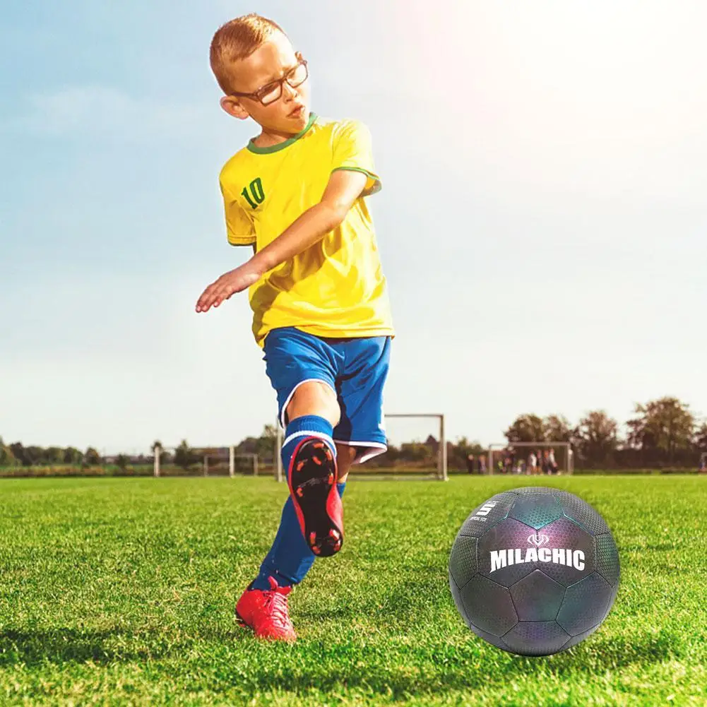 No. 5 Luminous Fluorescent Reflective Cool Luminous Durable Football Test Training PU Material Children Football Student
No. 5 Luminous Fluorescent Reflective Cool Luminous Durable Football Test Training PU Material Children Football Student