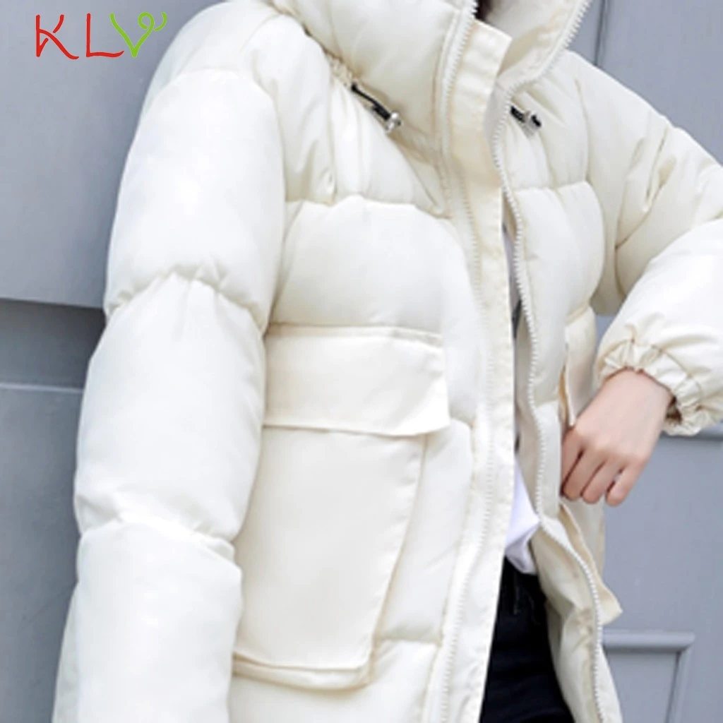 Women's Jacket 2019 Fashionable Coat Cotton-Padded Warm Parkas Stand Zipper Thick Parka Coat Female New Winter Collection 19Sep 
Women's Jacket 2019 Fashionable Coat Cotton-Padded Warm Parkas Stand Zipper Thick Parka Coat Female New Winter Collection 19Sep