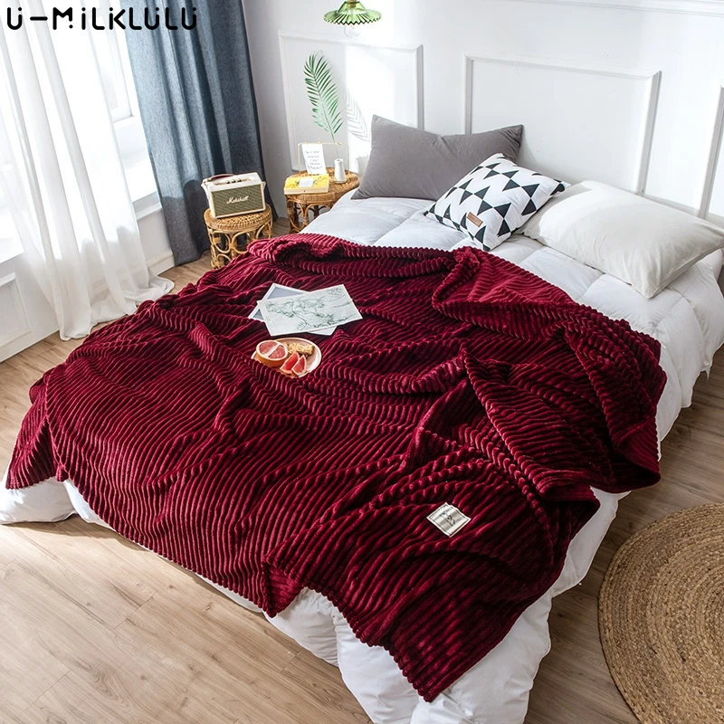 Red Wine Flannel Throw Blanket Stitch Plaid Soft Hairy Winter Bed Covers Winter Warm Fleece Decorative Sofa Blankets for Beds
Red Wine Flannel Throw Blanket Stitch Plaid Soft Hairy Winter Bed Covers Winter Warm Fleece Decorative Sofa Blankets for Beds