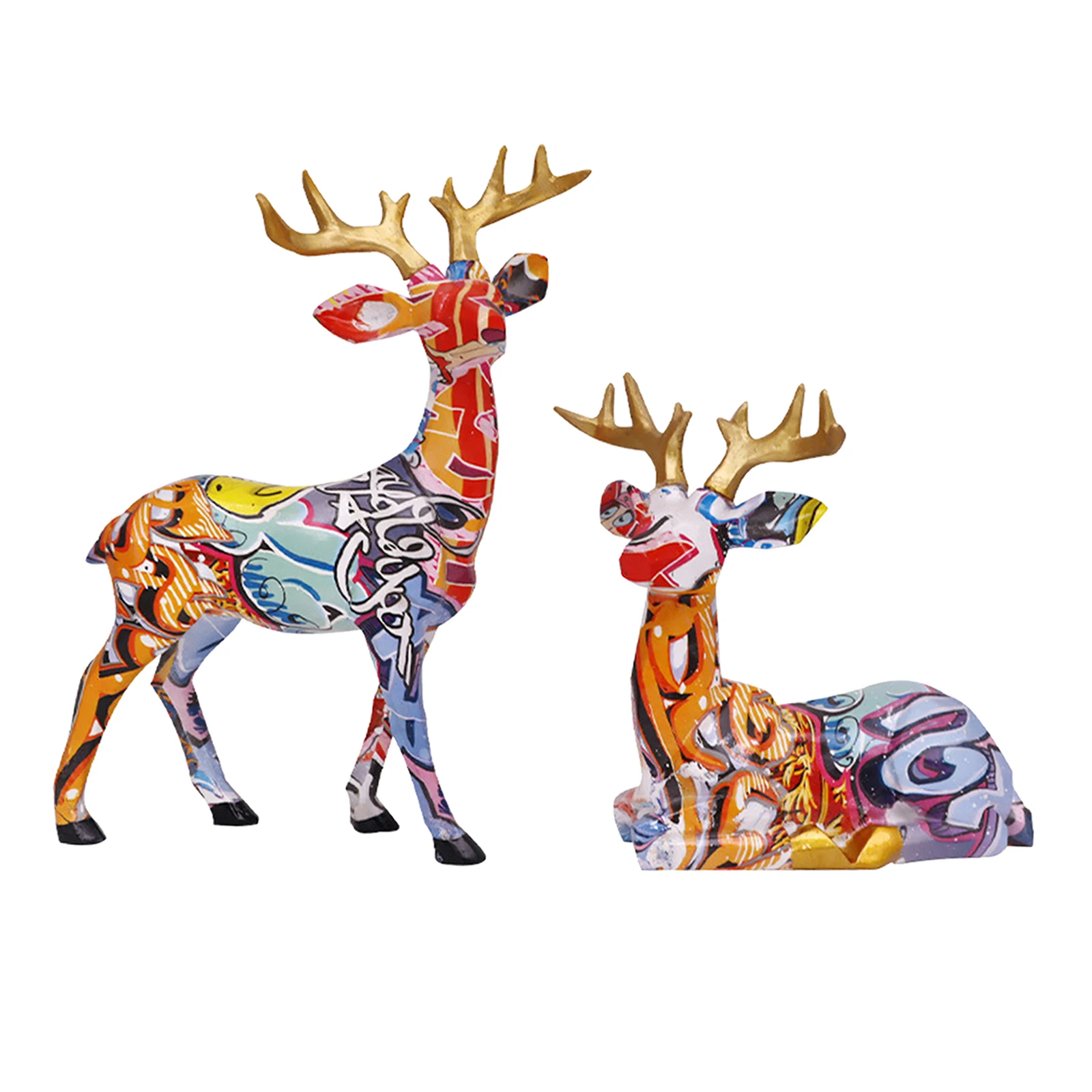 2x Creative Color Deer Statue Figurine Resin Sculpture Home Office Bar Store Decoration Ornament Crafts
2x Creative Color Deer Statue Figurine Resin Sculpture Home Office Bar Store Decoration Ornament Crafts