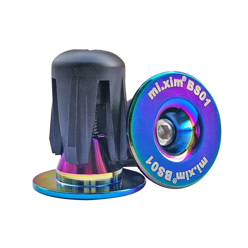 2020 New rainbow color Cycling Handlebar Cap Bicycle Grips Aluminum Alloy Bike Handle Bar End Plugs Bicycle Parts
2020 New rainbow color Cycling Handlebar Cap Bicycle Grips Aluminum Alloy Bike Handle Bar End Plugs Bicycle Parts