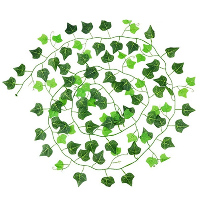 100Pcs Leaf 1 Piece 2.4M Home Decor Artificial Ivy Leaf Vine Fake Foliage Flowers Creeper Green Ivy Wreath,12 Pack
100Pcs Leaf 1 Piece 2.4M Home Decor Artificial Ivy Leaf Vine Fake Foliage Flowers Creeper Green Ivy Wreath,12 Pack