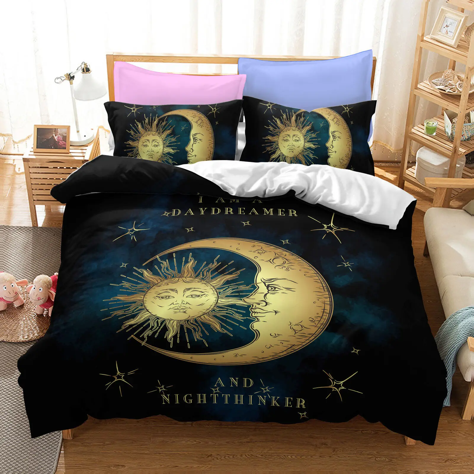 3D Starry sky pattern Bedding Set Custom Design Quilt Cover Sets Comforter Cases Pillow Cases King Queen Super King Twin Size
3D Starry sky pattern Bedding Set Custom Design Quilt Cover Sets Comforter Cases Pillow Cases King Queen Super King Twin Size