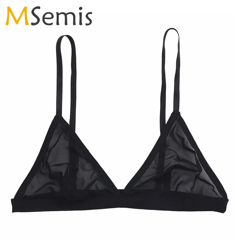 Womens Lingerie Bra Tops Sexy Exotic Tops Soft Sheer Mesh Triangle Bralette Wire-free Unlined Bra Nightwear Sleapwear Female
Womens Lingerie Bra Tops Sexy Exotic Tops Soft Sheer Mesh Triangle Bralette Wire-free Unlined Bra Nightwear Sleapwear Female