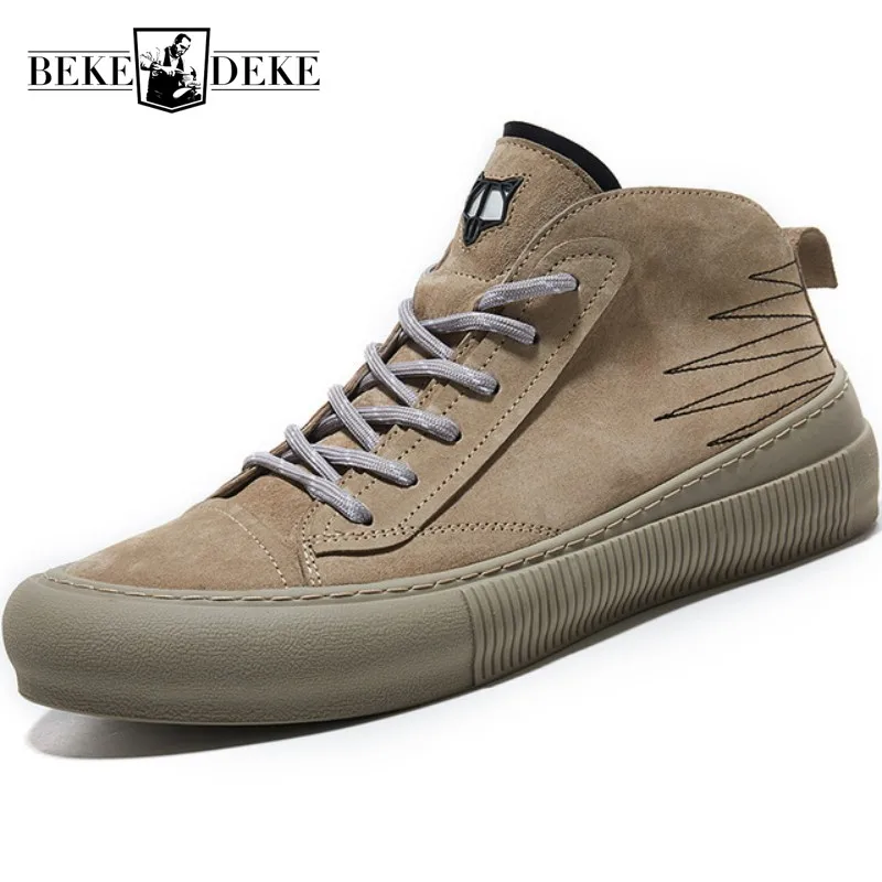 Vintage Coffee Color Men Genuine Leather Casual Shoes Side-Zippers Breathable Solid Spring Autumn Cowhide Lace-Up High Top Shoes 
Vintage Coffee Color Men Genuine Leather Casual Shoes Side-Zippers Breathable Solid Spring Autumn Cowhide Lace-Up High Top Shoes