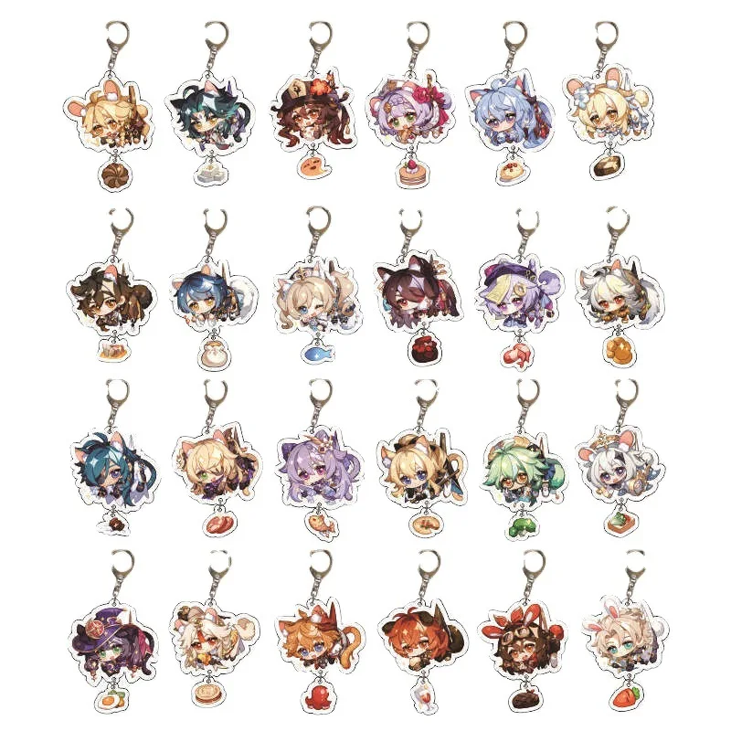 Hot Fashion Game Anime Genshin Impact Zhongli Diluc Venti Paimon Keychain Base Acrylic Stands Keyring Collection Gift For Fans
Hot Fashion Game Anime Genshin Impact Zhongli Diluc Venti Paimon Keychain Base Acrylic Stands Keyring Collection Gift For Fans