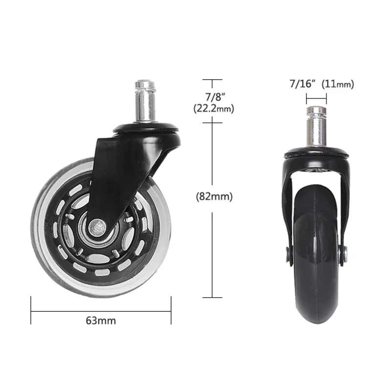 Ne 5pcs 3-inch Universal PU Chair Roller Office Chair Replacement Wheels Floor Protecting PU Plastic Office Chair Caster TE889
Ne 5pcs 3-inch Universal PU Chair Roller Office Chair Replacement Wheels Floor Protecting PU Plastic Office Chair Caster TE889