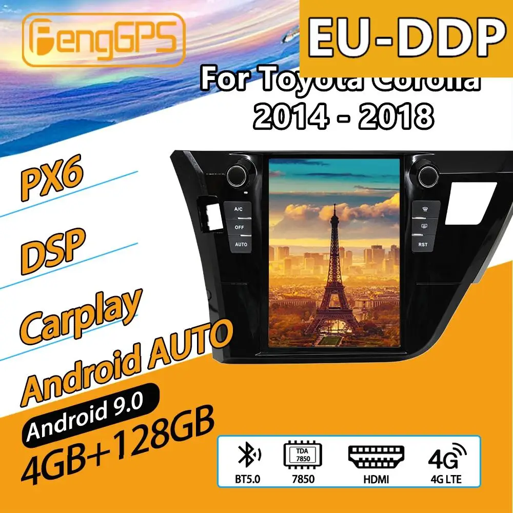 For Toyota Corolla Radio Android 2014 2015 2016 2017 Car Multimedia Player PX6 Screen Stereo Audio autoradio GPS Navi Head unit
For Toyota Corolla Radio Android 2014 2015 2016 2017 Car Multimedia Player PX6 Screen Stereo Audio autoradio GPS Navi Head unit