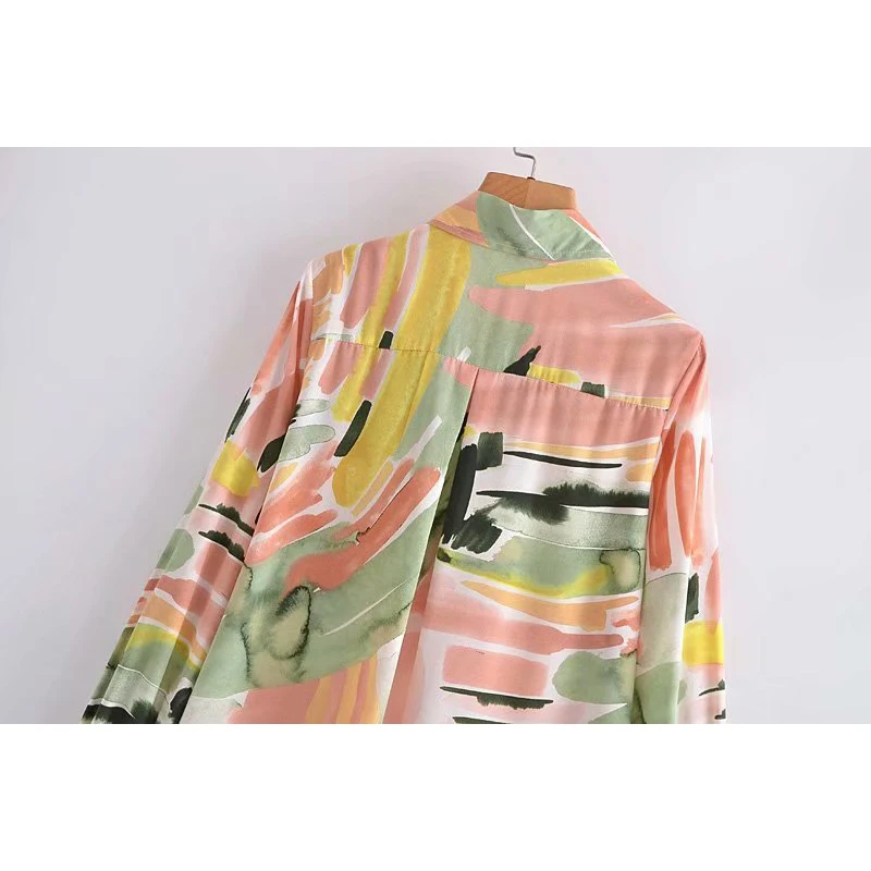 Vintage Multicolor Print Long Shirt Women Blouse Lapel Collar Long Sleeve Streetwear Ropa Mujer Summer Shirts Plus Size Blusas
Vintage Multicolor Print Long Shirt Women Blouse Lapel Collar Long Sleeve Streetwear Ropa Mujer Summer Shirts Plus Size Blusas