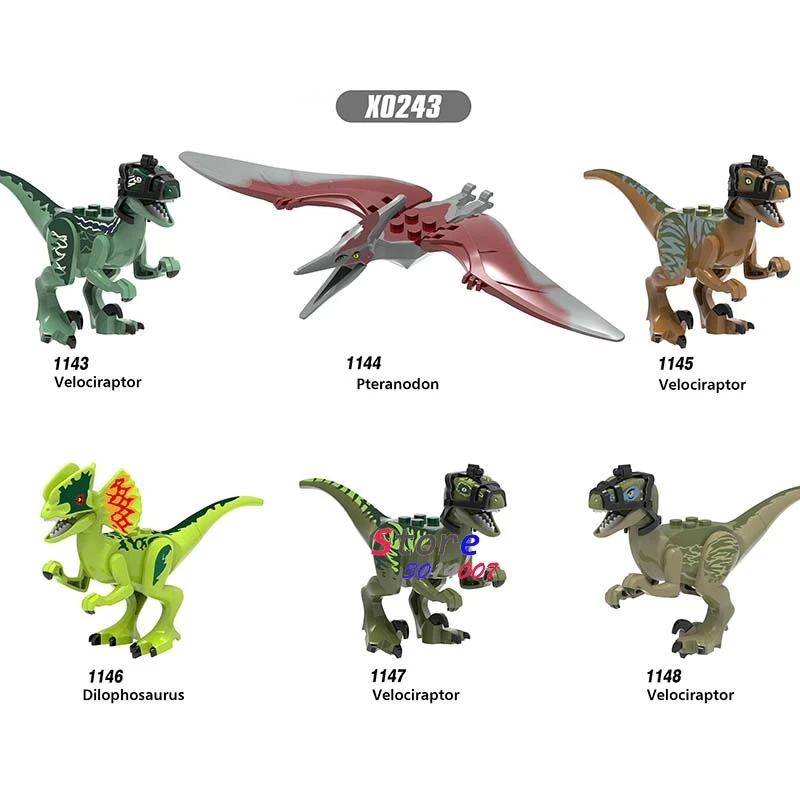 1/Set X0243 Jurassic Dinosaur Rex Dilophosaurus Velociraptor Tyrannosaurus Building Blocks Dolls Toys for Children Gift
1/Set X0243 Jurassic Dinosaur Rex Dilophosaurus Velociraptor Tyrannosaurus Building Blocks Dolls Toys for Children Gift