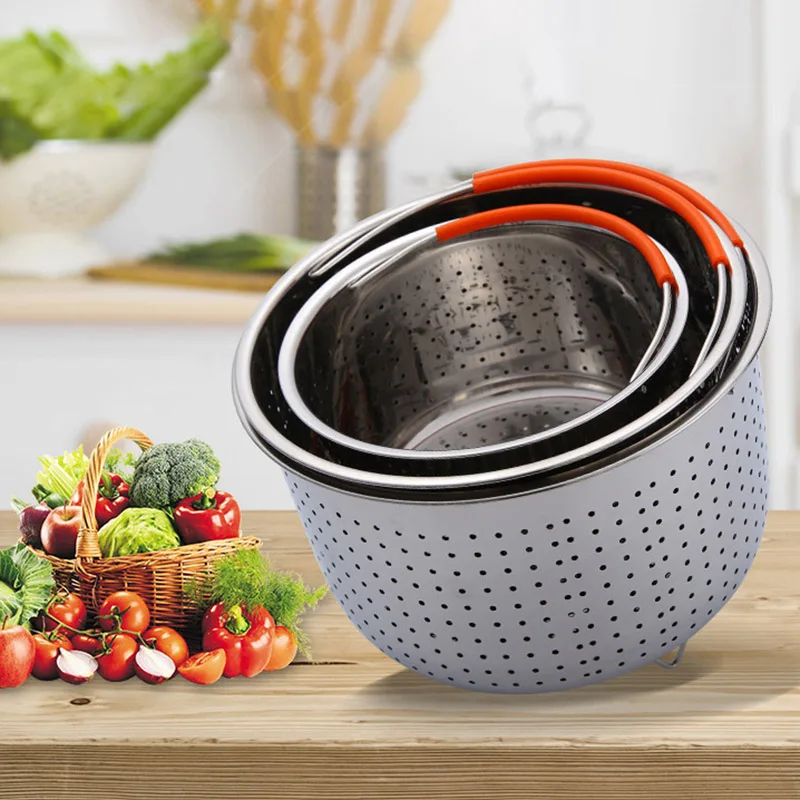 Stainless Steel Steamer Basket With Silicone Feet Anti-scald Steamer Multi-Function Fruit Cleaning Basket Kitchen Accessories
Stainless Steel Steamer Basket With Silicone Feet Anti-scald Steamer Multi-Function Fruit Cleaning Basket Kitchen Accessories