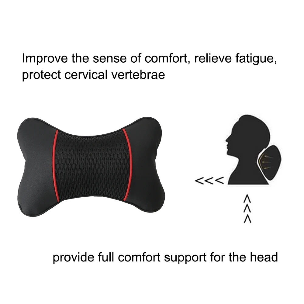 2Pcs Travel Car Neck Pillow PU Leather Knitted Support Seat Accessories Car Accessories Interior Car Headrest Neck Pillow
2Pcs Travel Car Neck Pillow PU Leather Knitted Support Seat Accessories Car Accessories Interior Car Headrest Neck Pillow