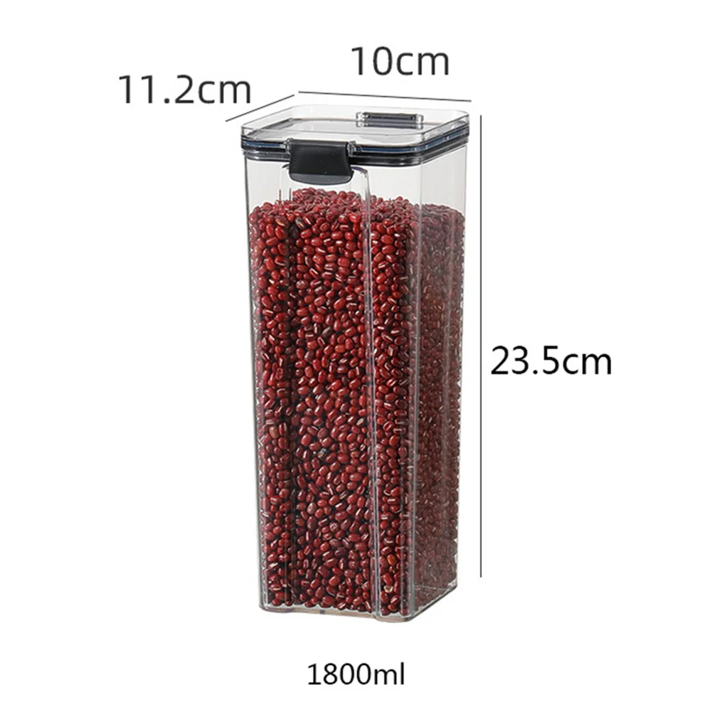 500/1100/1800ml Food Storage Container Kitchen Pantry Organizer Locked Airtight Lid Stackable Canister for Flour Sugar Cereal
500/1100/1800ml Food Storage Container Kitchen Pantry Organizer Locked Airtight Lid Stackable Canister for Flour Sugar Cereal