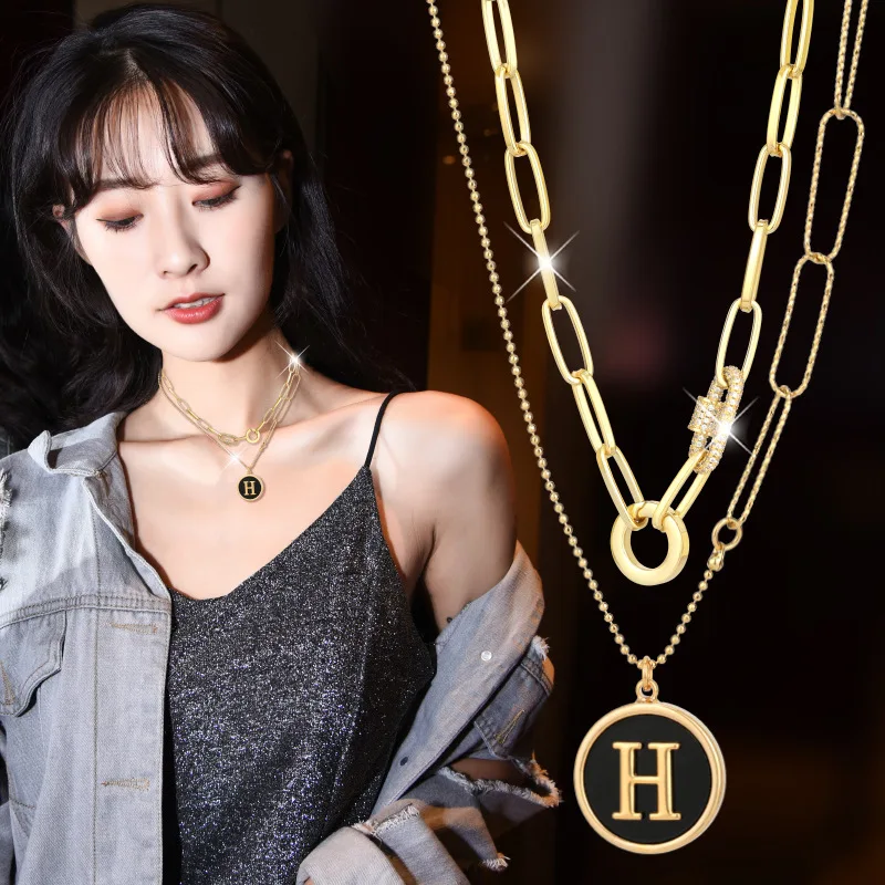 Summer Trend Clavicle Chain 2021 New Letter Pendant Necklace Vintage Wild Hip-Hop Light Luxury Choker Short Neck Chains Jewelry
Summer Trend Clavicle Chain 2021 New Letter Pendant Necklace Vintage Wild Hip-Hop Light Luxury Choker Short Neck Chains Jewelry