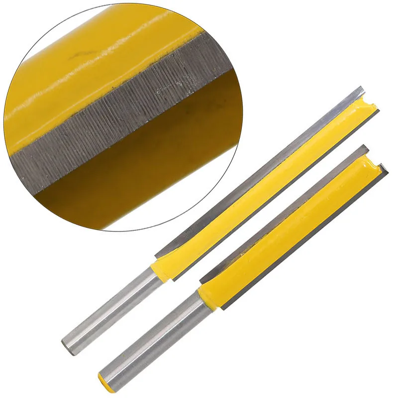 6.35mm Shank 50mm 76mm Long Straight Router Bit 1/4" Milling Cutting Diameter Edge Woodworking Trimming Cutter Knife | Инструменты
