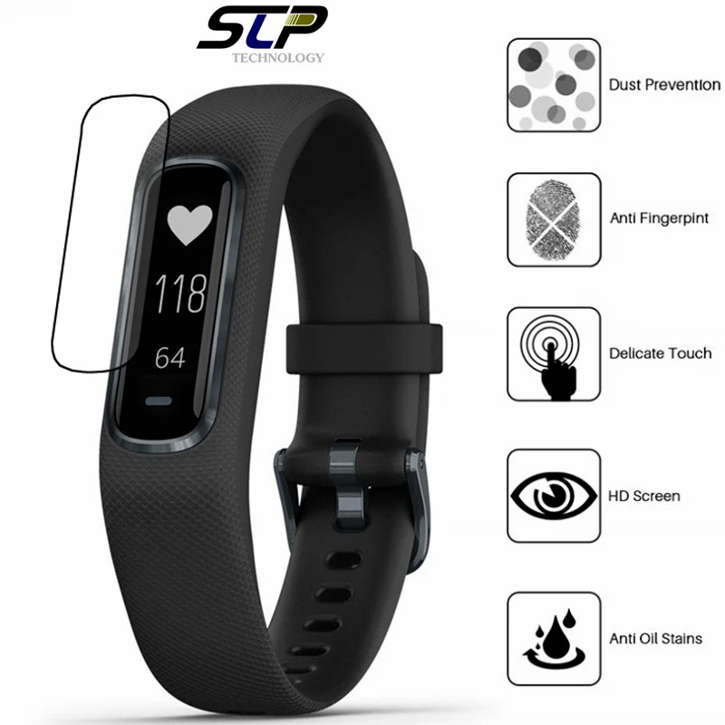 

New Smart Watch Screen Protector Guard Cover Shield For Garmin Vivosmart 4 HD Anti-scratch electrostatic PET Protective Film