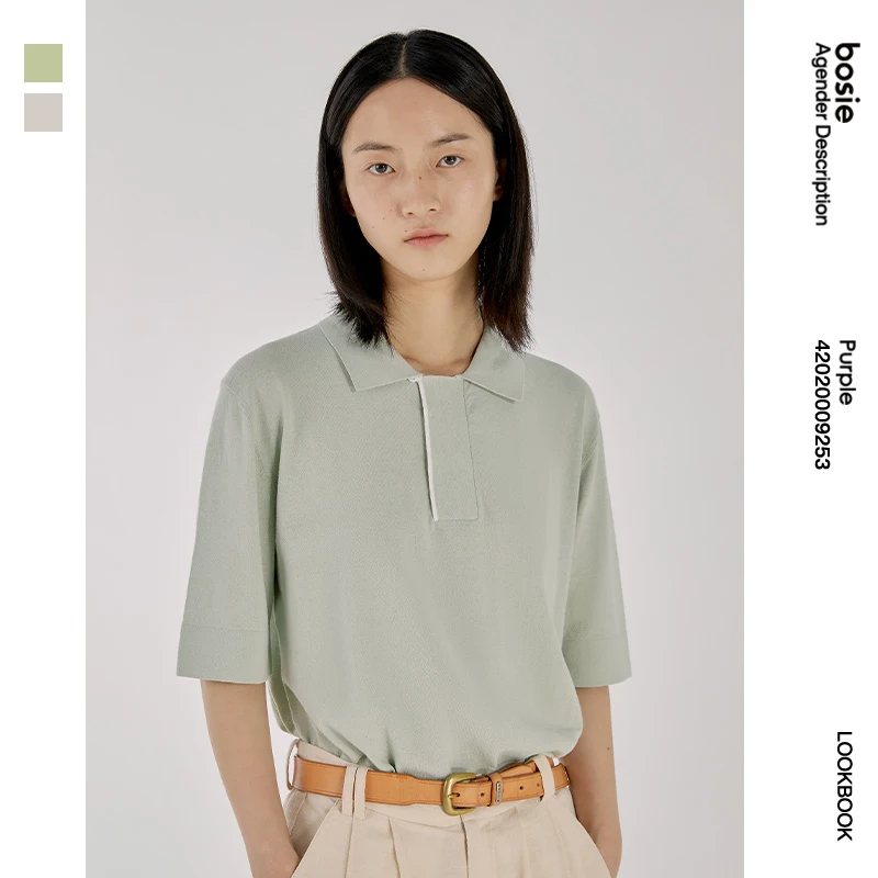 Ishizukawa POLO shirt summer new long-sleeved male couple stitching lapel fashion handsome female casual shirt tide 9253
Ishizukawa POLO shirt summer new long-sleeved male couple stitching lapel fashion handsome female casual shirt tide 9253
