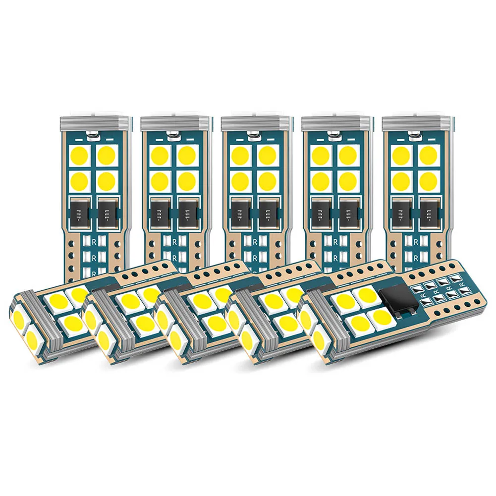 SALE 10 Pcs T10 LED Car W5W LED Bulbs Canbus 10-SMD 168 194 6000K 12V White Car Interior Dome Light Clearance Light Non-polar
SALE 10 Pcs T10 LED Car W5W LED Bulbs Canbus 10-SMD 168 194 6000K 12V White Car Interior Dome Light Clearance Light Non-polar