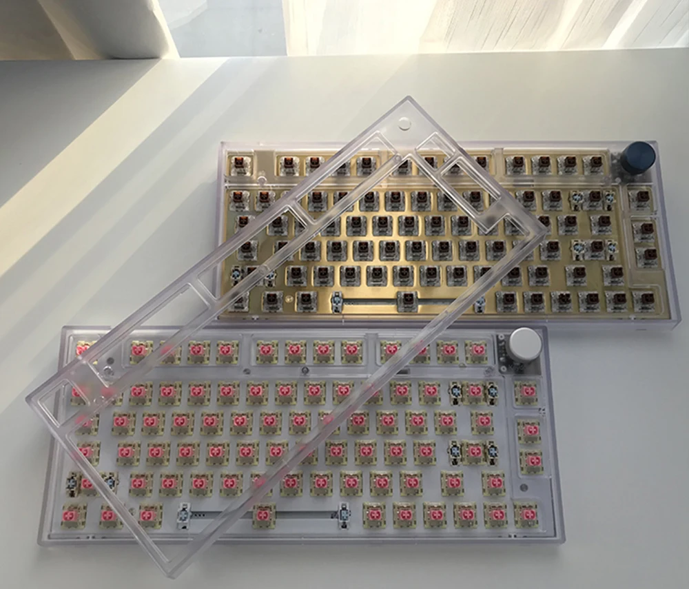 Прозрачный пластиковый чехол для клавиатуры NJ80 механическая клавиатура наборы